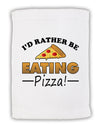 I'd Rather - Pizza Micro Terry Sport Towel 11 x 18 inches-TooLoud-White-Davson Sales