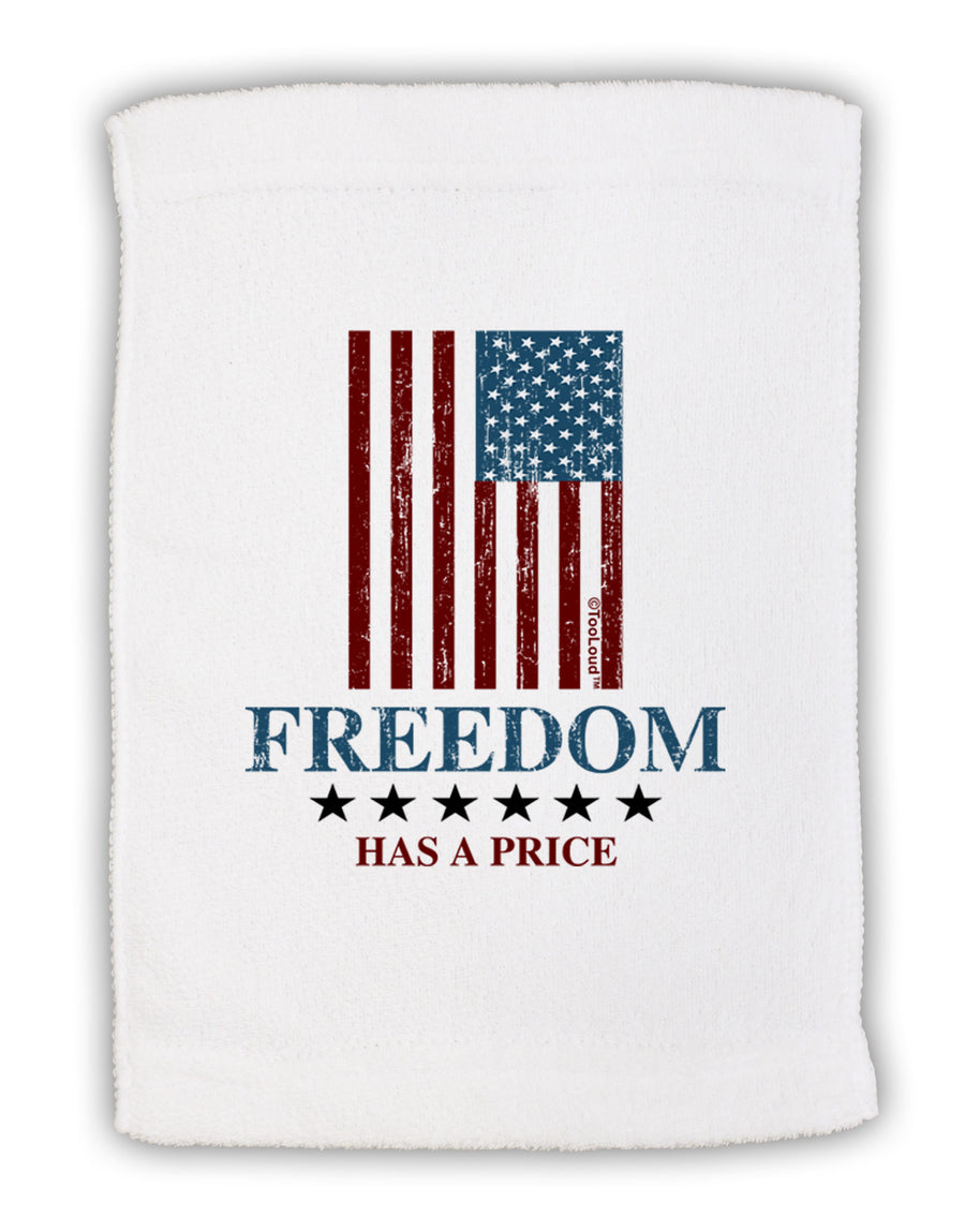 Freedom Flag Color Micro Terry Sport Towel 11 x 18 inches-TooLoud-White-Davson Sales