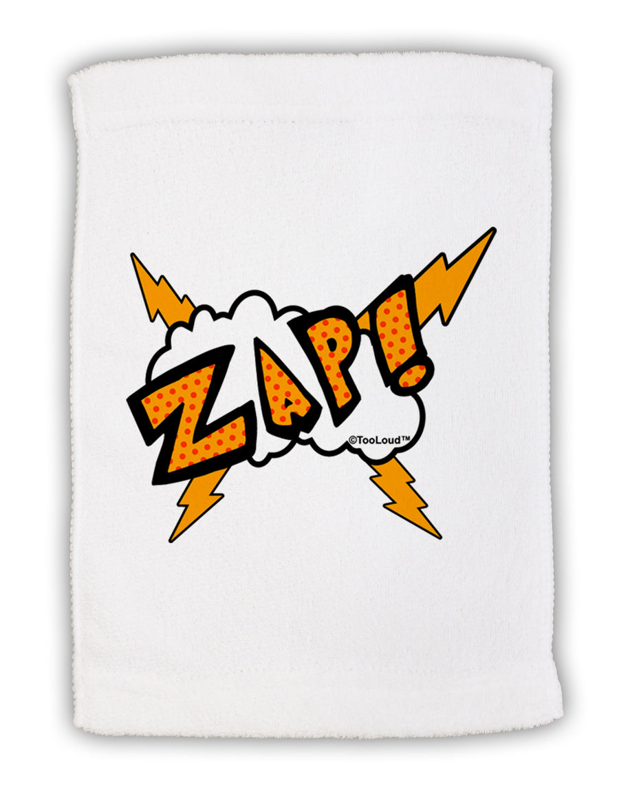 Onomatopoeia ZAP Micro Terry Sport Towel 11 x 18 inches-TooLoud-White-Davson Sales