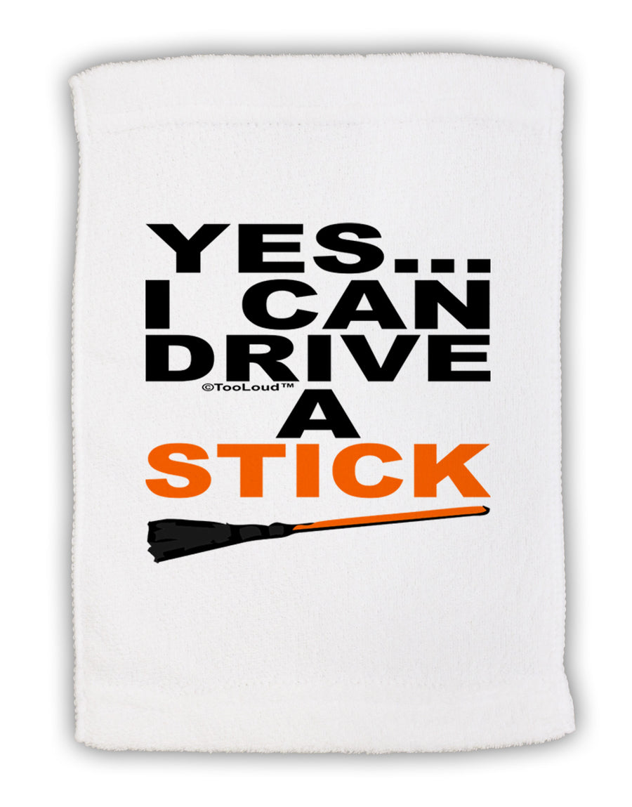 Drive Stick Orange Micro Terry Sport Towel 11 x 18 inches-TooLoud-White-Davson Sales