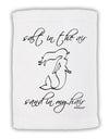 Salt in the Air Sand in My Hair - Mermaid Micro Terry Sport Towel 15 X 22 inches-Sport Towel-TooLoud-White-Davson Sales