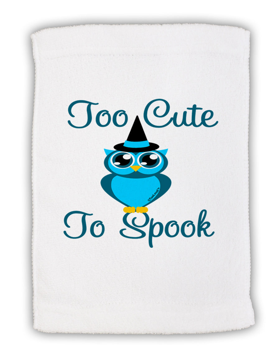 Owl Too Cute Blue Micro Terry Sport Towel 11 x 18 inches-TooLoud-White-Davson Sales