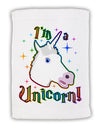 I'm a Unicorn Micro Terry Sport Towel 11 x 18 inches-TooLoud-White-Davson Sales