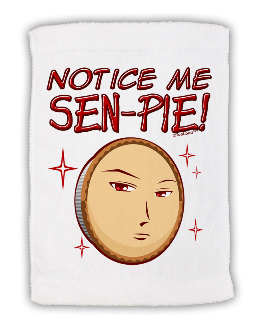 Notice Me Sen-pie Micro Terry Sport Towel 11 x 18 inches-TooLoud-White-Davson Sales