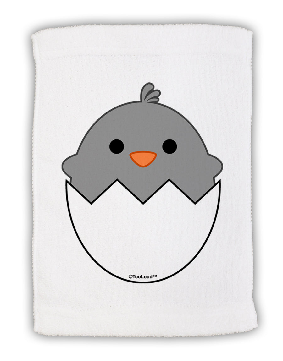 Cute Hatching Chick - Gray Micro Terry Sport Towel 11 x 18 Inch by TooLoud-Sport Towel-TooLoud-White-Davson Sales