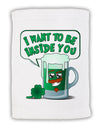 Green Beer - Inside You Micro Terry Sport Towel 11 x 18 inches-TooLoud-White-Davson Sales