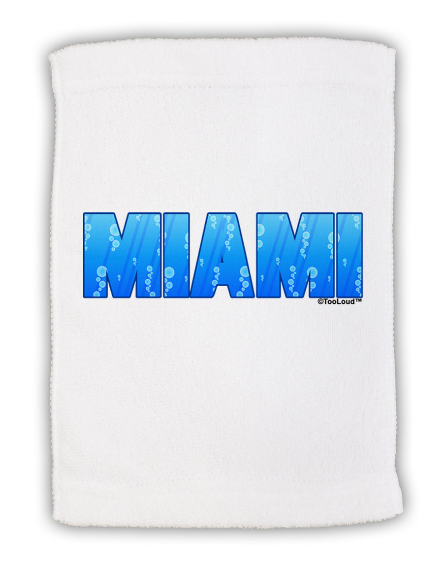 Miami Ocean Bubbles Micro Terry Sport Towel 15 X 22 inches by TooLoud-Sport Towel-TooLoud-White-Davson Sales