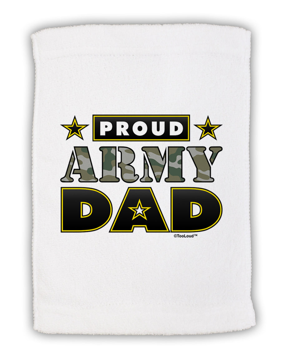 Proud Army Dad Micro Terry Sport Towel 11 x 18 inches-TooLoud-White-Davson Sales