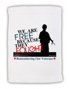 Because They Fought - Veterans Micro Terry Sport Towel 11 x 18 inches-TooLoud-White-Davson Sales