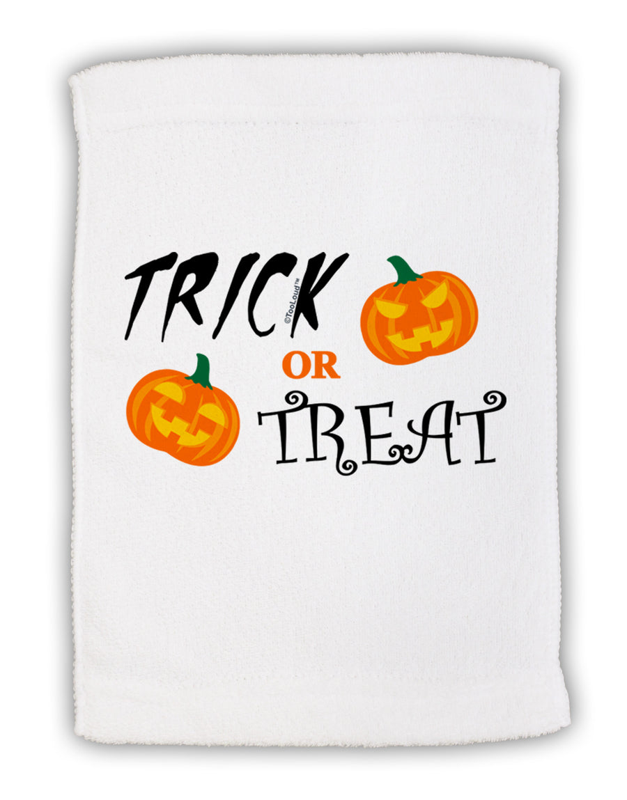 Trick or Treat Pumpkins Micro Terry Sport Towel 11 x 18 inches-TooLoud-White-Davson Sales