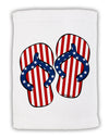 Stars and Stripes Flip Flops Micro Terry Sport Towel 15 X 22 inches-Sport Towel-TooLoud-White-Davson Sales