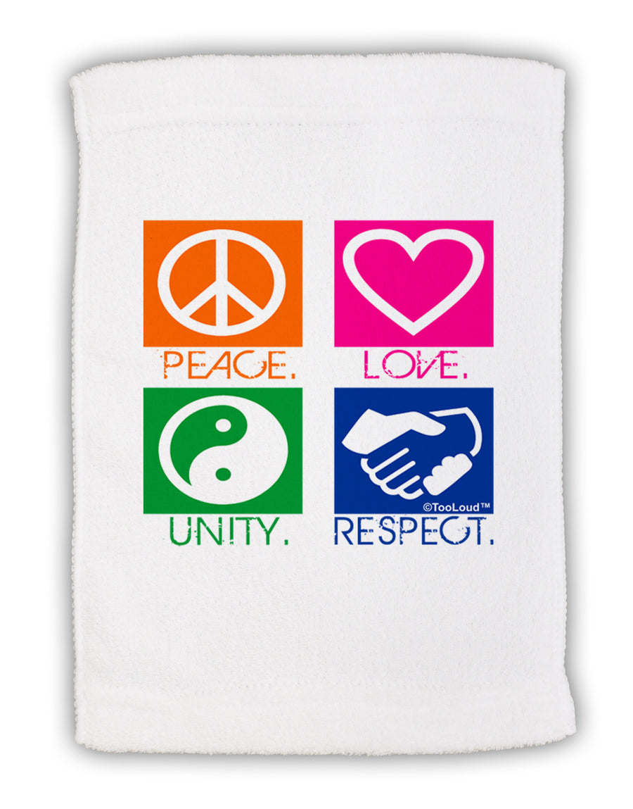 PLUR Squares Color Micro Terry Sport Towel 11 x 18 inches-TooLoud-White-Davson Sales