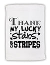 Thank My Lucky Stars and Stripes Micro Terry Sport Towel 15 X 22 inches by TooLoud-Sport Towel-TooLoud-White-Davson Sales