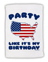 Party Like It's My Birthday - 4th of July Micro Terry Sport Towel 15 X 22 inches-Sport Towel-TooLoud-White-Davson Sales