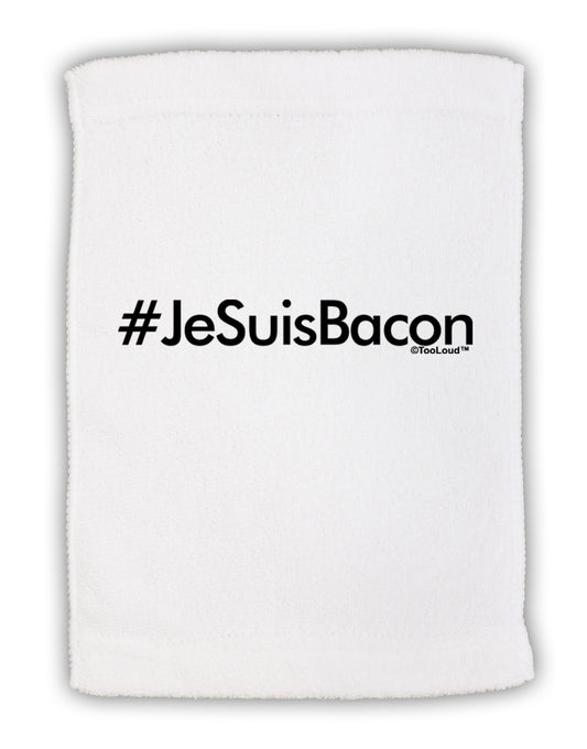 Hashtag JeSuisBacon Micro Terry Sport Towel 11 x 18 inches-TooLoud-White-Davson Sales