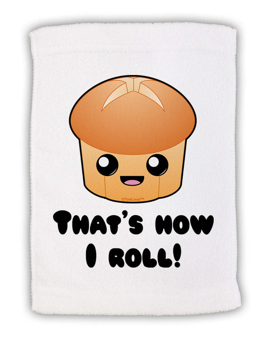 How I Roll Cute Roll Micro Terry Sport Towel 11 x 18 inches-TooLoud-White-Davson Sales