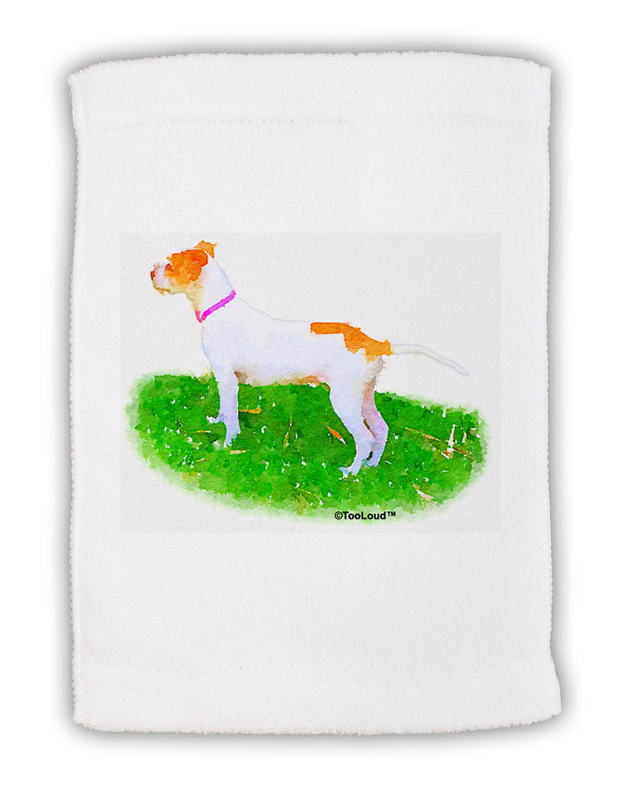 Vigilant Dog Watercolor Micro Terry Sport Towel 11 x 18 inches-TooLoud-White-Davson Sales