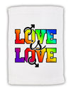 Love Is Love Gay Pride Micro Terry Sport Towel 15 X 22 inches-Sport Towel-TooLoud-White-Davson Sales