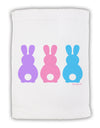 Three Easter Bunnies - Pastels Micro Terry Sport Towel 11 x 18 Inch by TooLoud-Sport Towel-TooLoud-White-Davson Sales