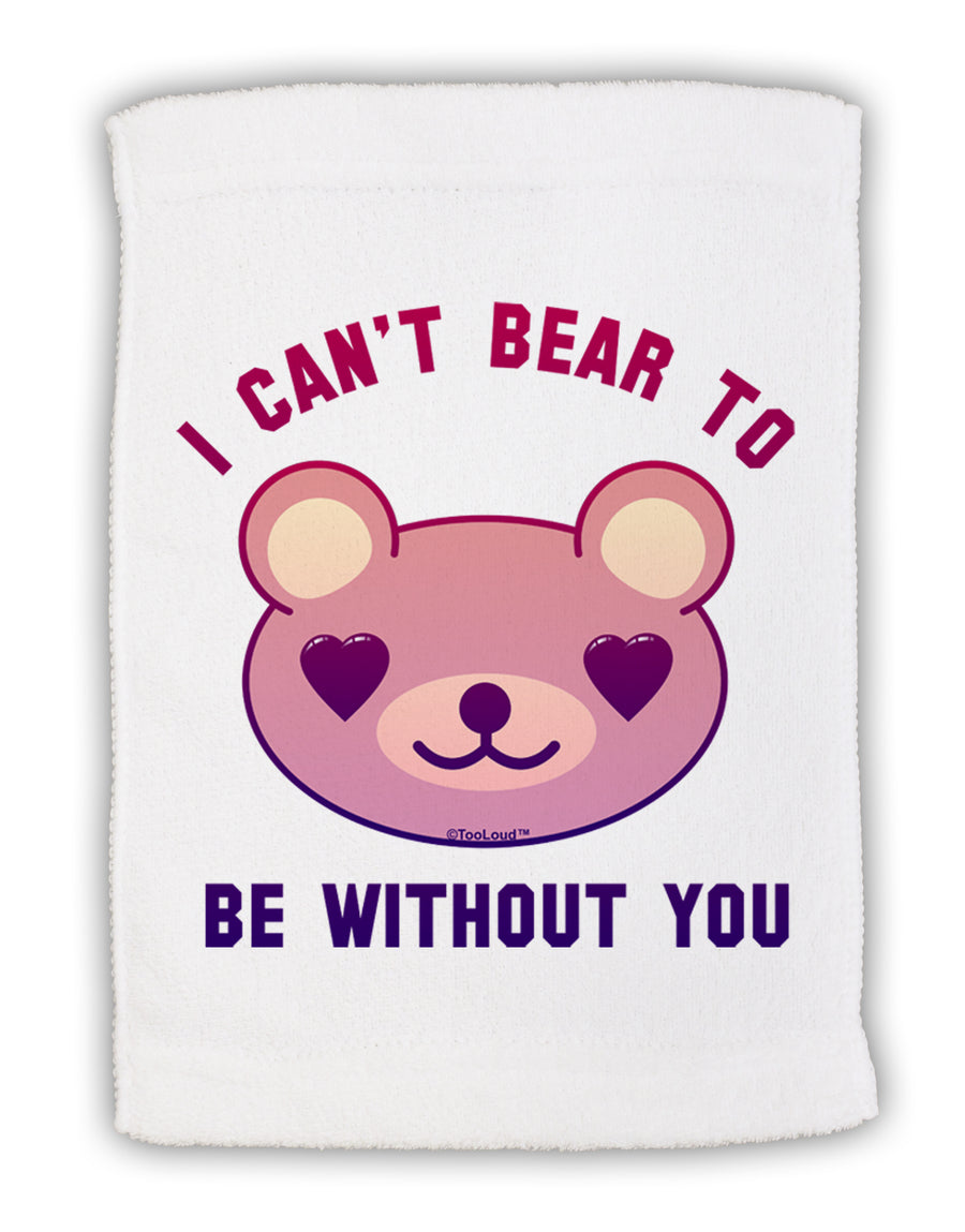 I Can't Bear to be Without You Micro Terry Sport Towel 15 X 22 inches by TooLoud-Sport Towel-TooLoud-White-Davson Sales