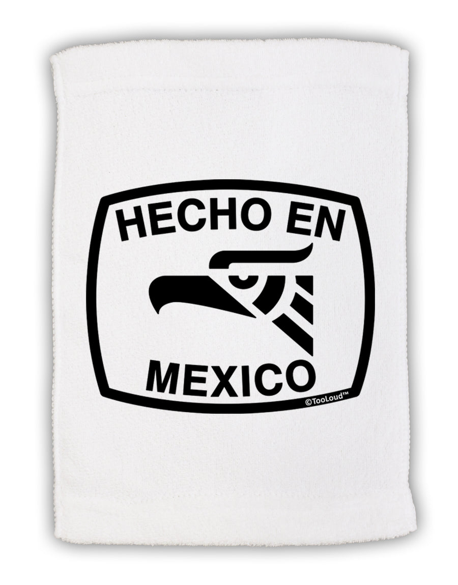 Hecho en Mexico Eagle Symbol with Text Micro Terry Sport Towel 11 x 18 Inch by TooLoud-Sport Towel-TooLoud-White-Davson Sales