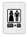 Ctrl Z - Marriage Micro Terry Sport Towel 11 x 18 inches-TooLoud-White-Davson Sales