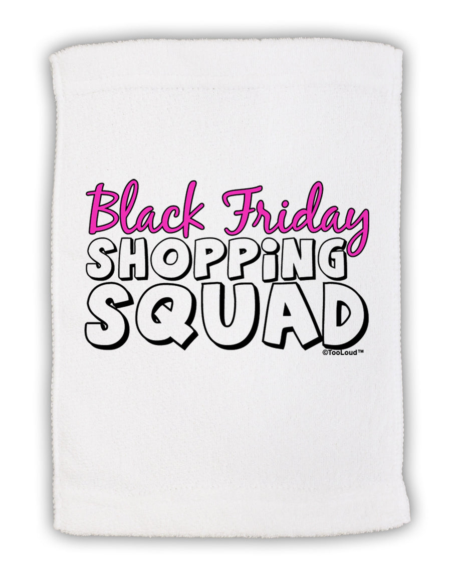 Black Friday Shopping Squad Micro Terry Sport Towel 11 x 18 inches-TooLoud-White-Davson Sales