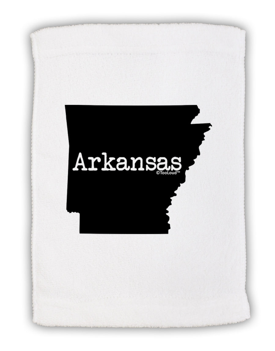 Arkansas - United States Shape Micro Terry Sport Towel 11 x 18 Inch-Sport Towel-TooLoud-White-Davson Sales