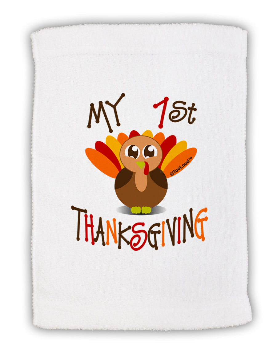 My 1st Thanksgiving Micro Terry Sport Towel 11 x 18 inches-Sport Towel-TooLoud-White-Davson Sales