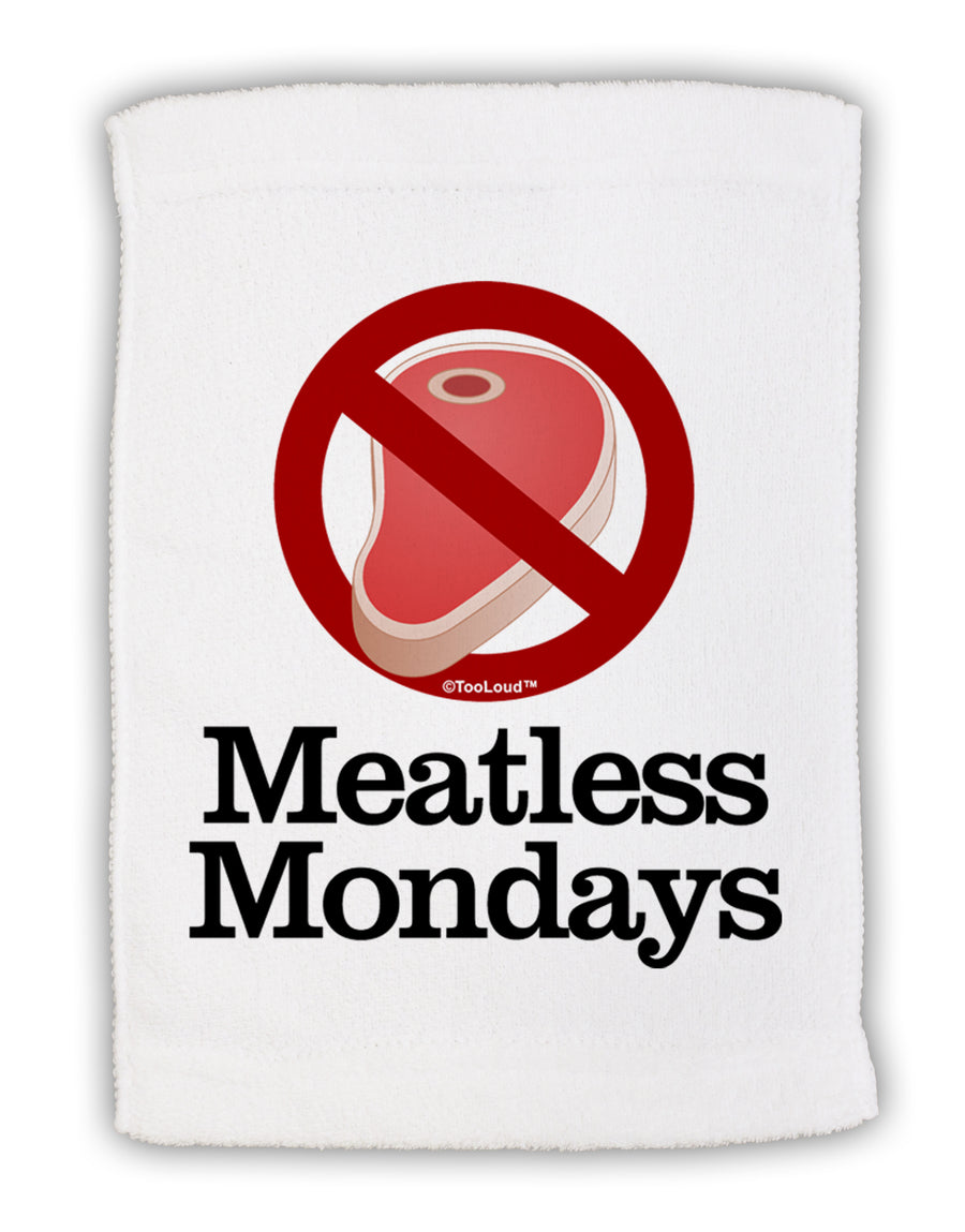 Meatless Mondays Micro Terry Sport Towel 15 X 22 inches by TooLoud-Sport Towel-TooLoud-White-Davson Sales