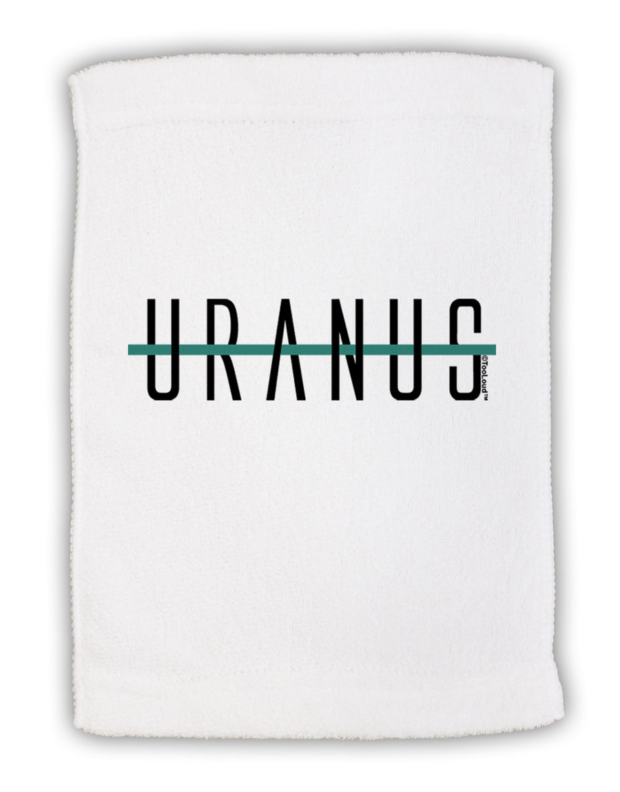 Planet Uranus Text Only Micro Terry Sport Towel 15 X 22 inches by TooLoud-Sport Towel-TooLoud-White-Davson Sales