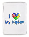 I Heart My Nephew - Autism Awareness Micro Terry Sport Towel 15 X 22 inches by TooLoud-Sport Towel-TooLoud-White-Davson Sales