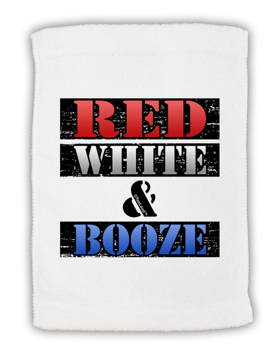 Red White & Booze Micro Terry Sport Towel 11 x 18 inches-TooLoud-White-Davson Sales