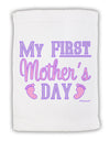 My First Mother's Day - Baby Feet - Pink Micro Terry Sport Towel 15 X 22 inches by TooLoud-Sport Towel-TooLoud-White-Davson Sales