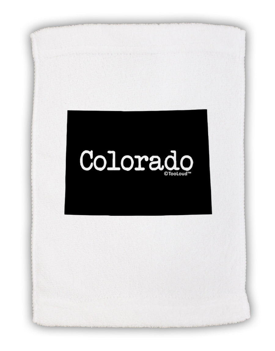 Colorado - United States Shape Micro Terry Sport Towel 11 x 18 Inch-Sport Towel-TooLoud-White-Davson Sales