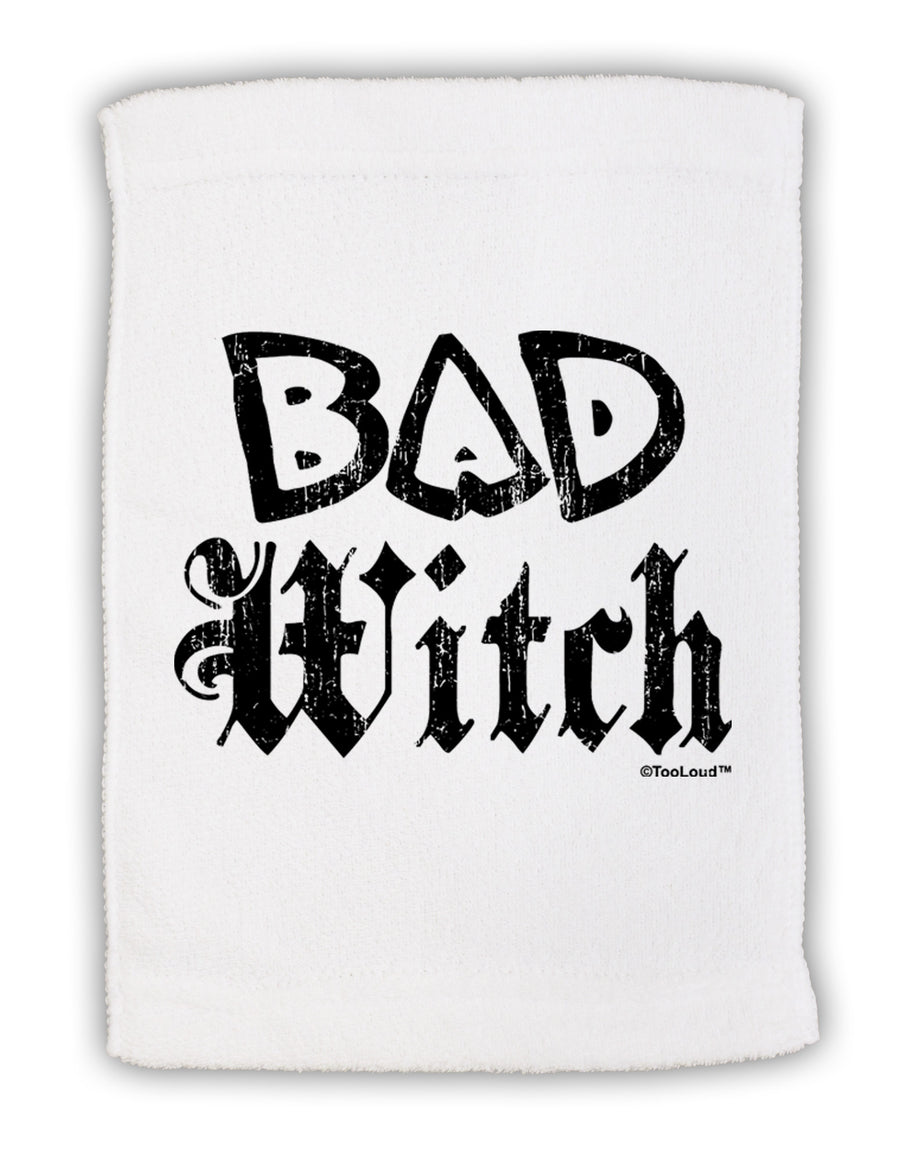 Bad Witch Distressed Micro Terry Sport Towel 11 x 18 inches-TooLoud-White-Davson Sales