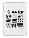 Twelve Days of Christmas Micro Terry Sport Towel 11 x 18 inches-TooLoud-White-Davson Sales