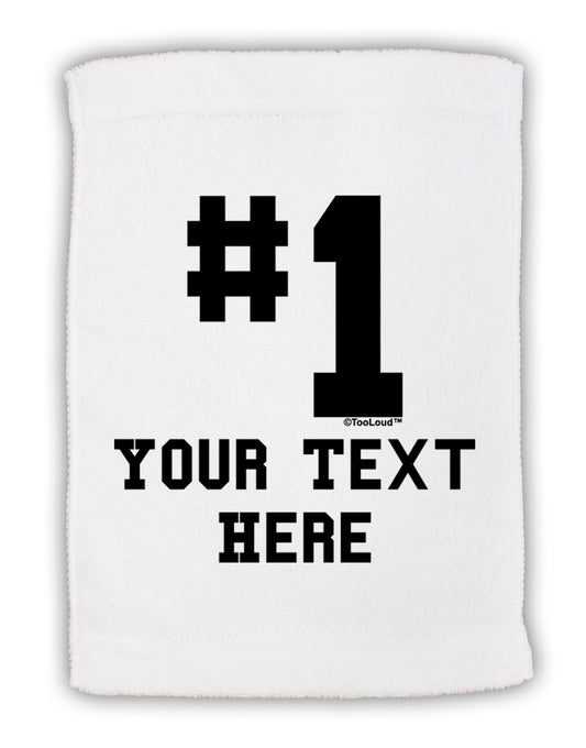 Personalized Number 1 Micro Terry Sport Towel 15 X 22 inches by TooLoud-Sport Towel-TooLoud-White-Davson Sales