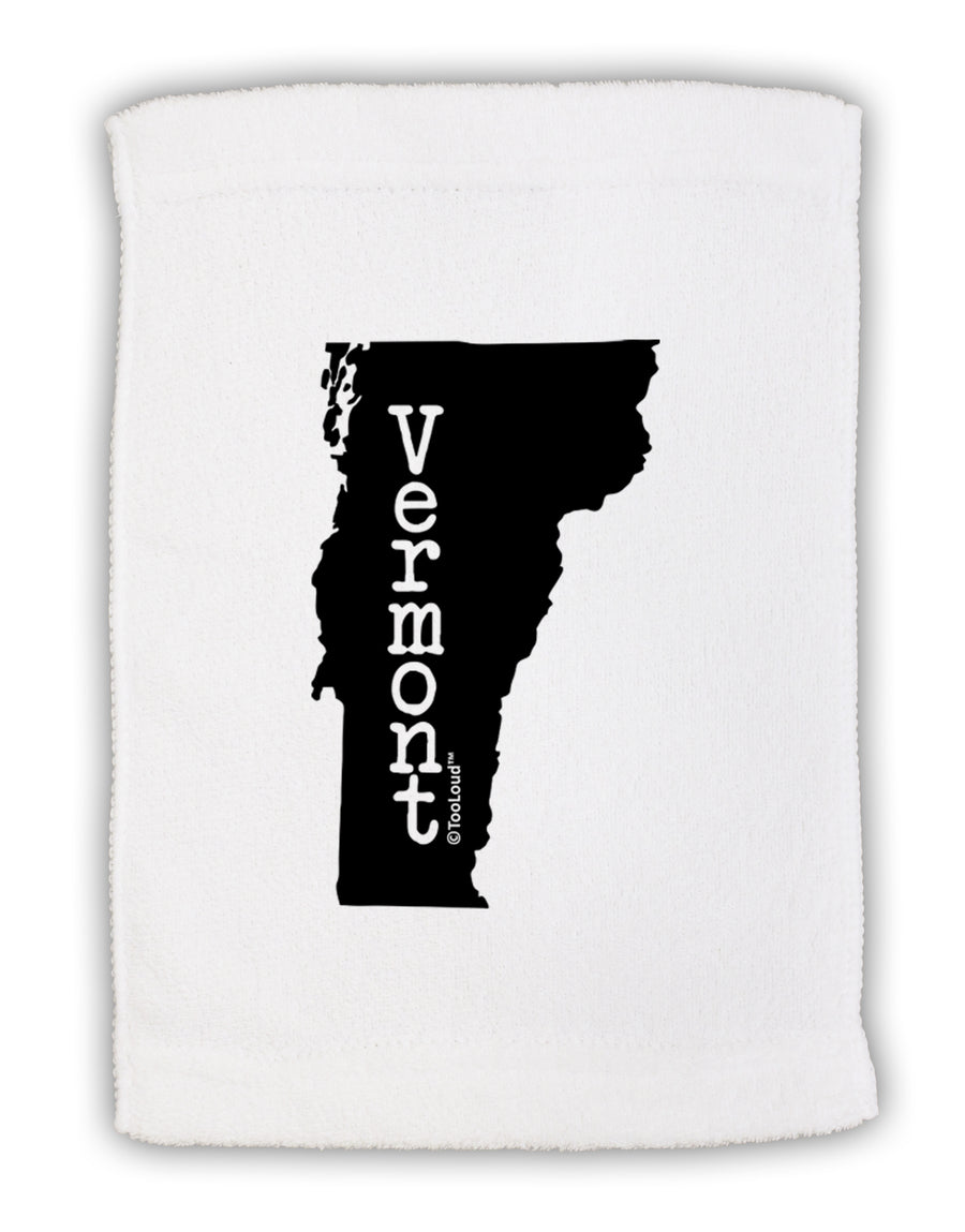 Vermont - United States Shape Micro Terry Sport Towel 11 x 18 Inch by TooLoud-Sport Towel-TooLoud-White-Davson Sales