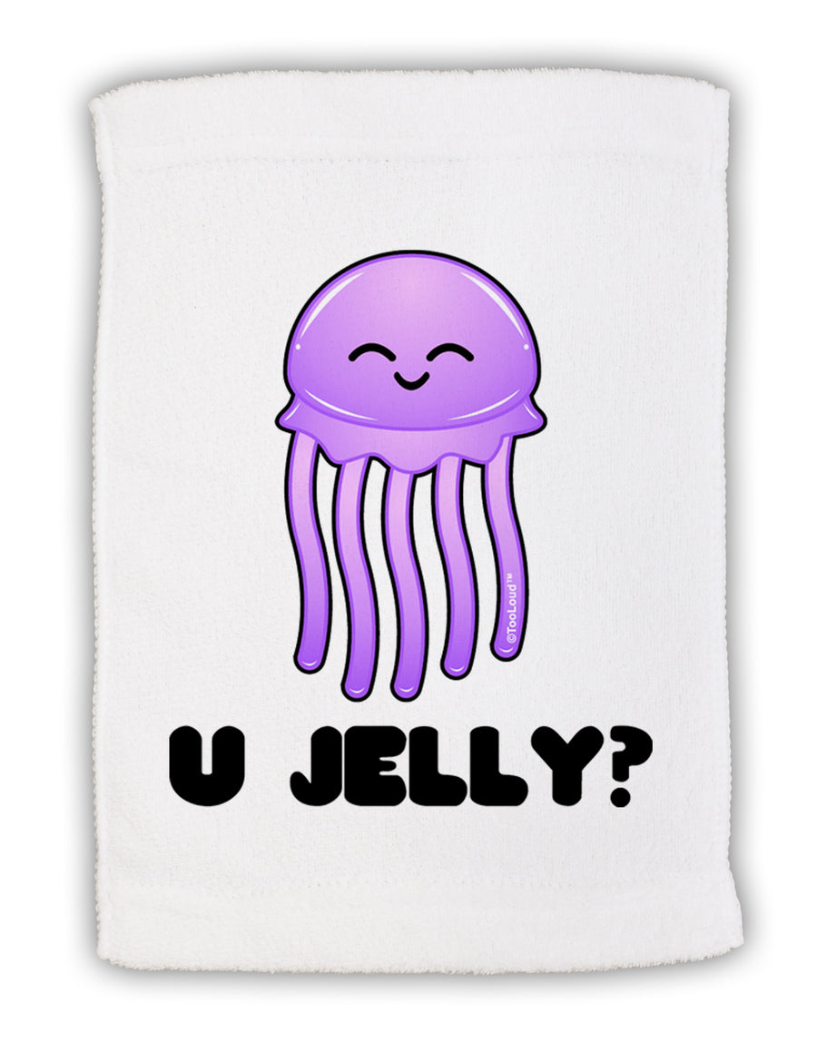 U Jelly Cute Jellyfish Micro Terry Sport Towel 15 X 22 inches by TooLoud-Sport Towel-TooLoud-White-Davson Sales