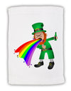 Puking Rainbow Leprechaun Micro Terry Sport Towel 11 x 18 inches-TooLoud-White-Davson Sales