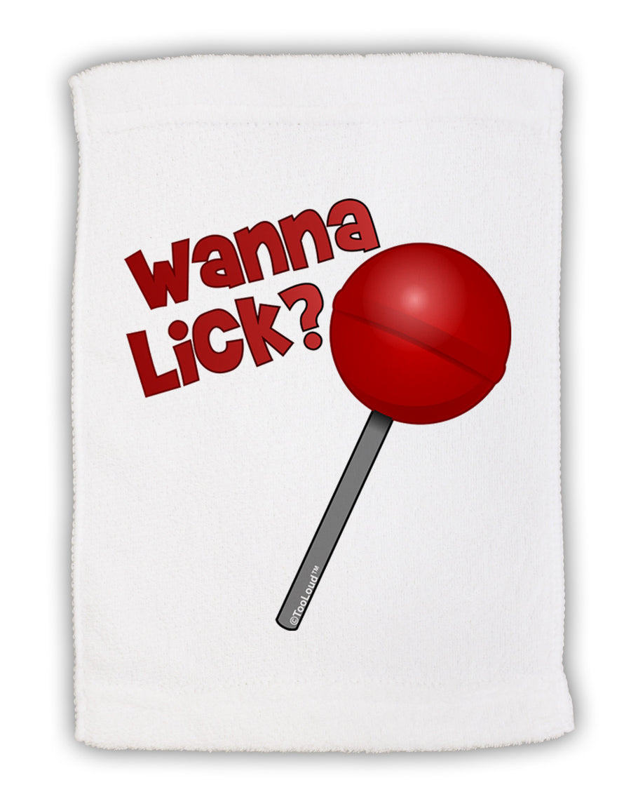 TooLoud Wanna Lick Lollipop Micro Terry Sport Towel 15 X 22 inches-Sport Towel-TooLoud-White-Davson Sales