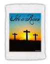 Three Crosses Sunrise - He Is Risen Micro Terry Sport Towel 11 x 18 Inch by TooLoud-Sport Towel-TooLoud-White-Davson Sales