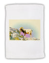 Bighorn Ram Watercolor Micro Terry Sport Towel 11 x 18 inches-TooLoud-White-Davson Sales