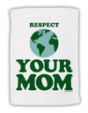 Respect Your Mom - Mother Earth Design - Color Micro Terry Sport Towel 15 X 22 inches-Sport Towel-TooLoud-White-Davson Sales