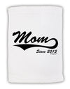 Mom Since (Your Year) Design Micro Terry Sport Towel 15 X 22 inches by TooLoud-Sport Towel-TooLoud-White-Davson Sales