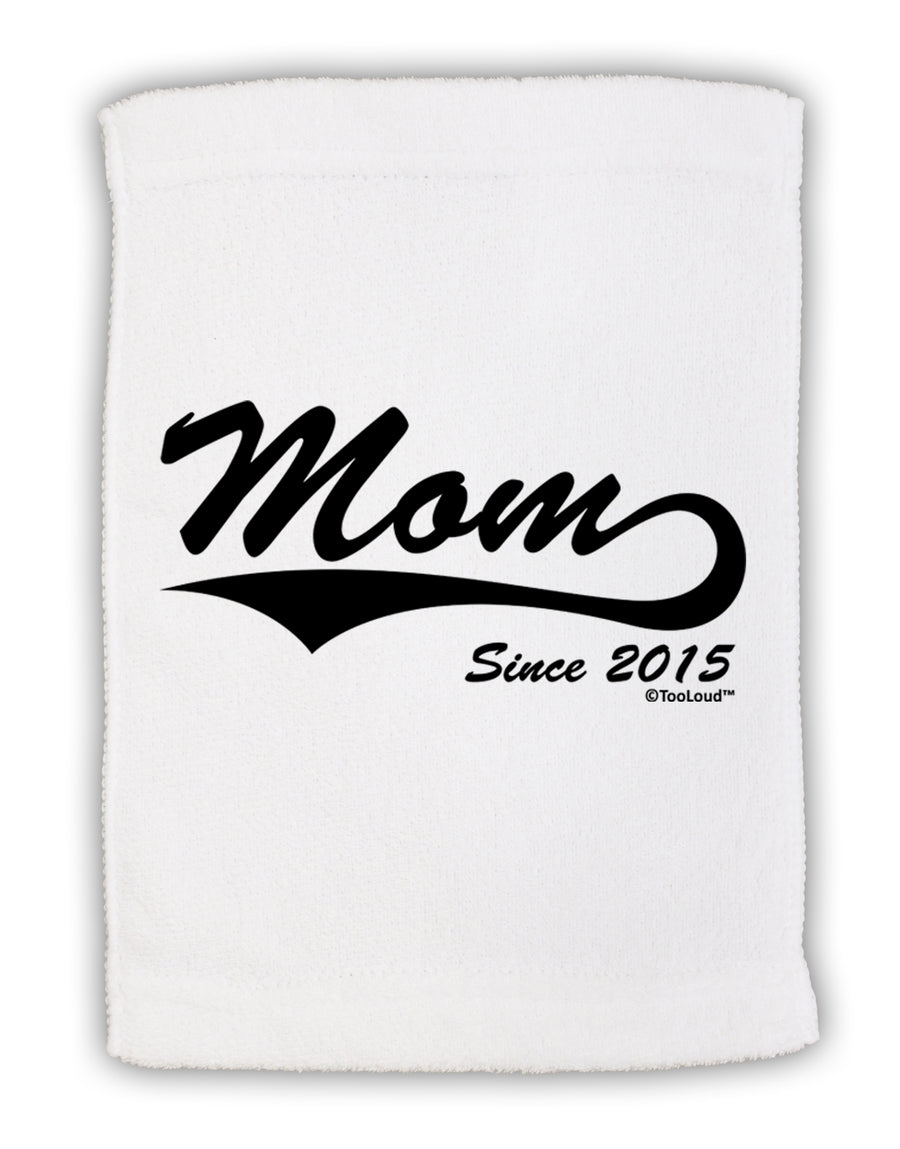 Mom Since (Your Year) Design Micro Terry Sport Towel 15 X 22 inches by TooLoud-Sport Towel-TooLoud-White-Davson Sales