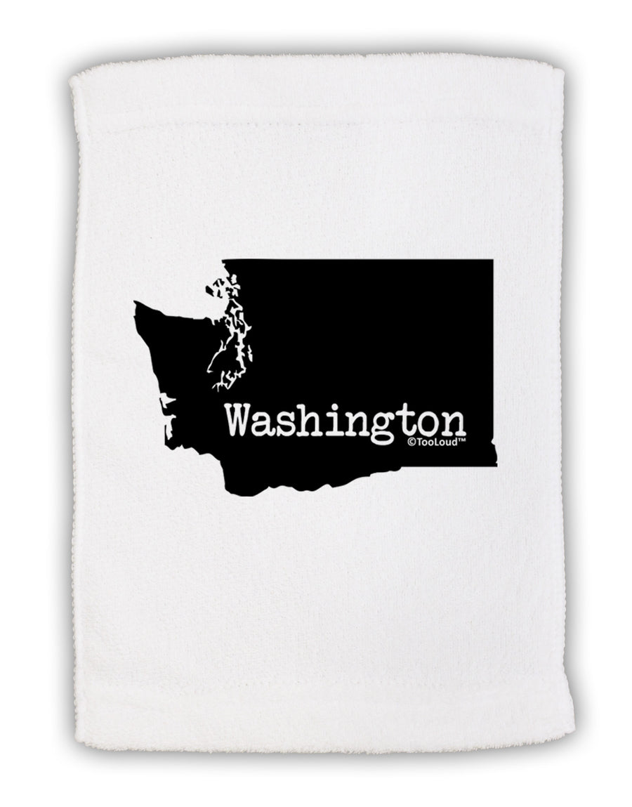 Washington - United States Shape Micro Terry Sport Towel 11 x 18 Inch-Sport Towel-TooLoud-White-Davson Sales