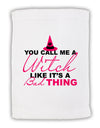 Witch - Bad Thing Text Micro Terry Sport Towel 11 x 18 inches-TooLoud-White-Davson Sales