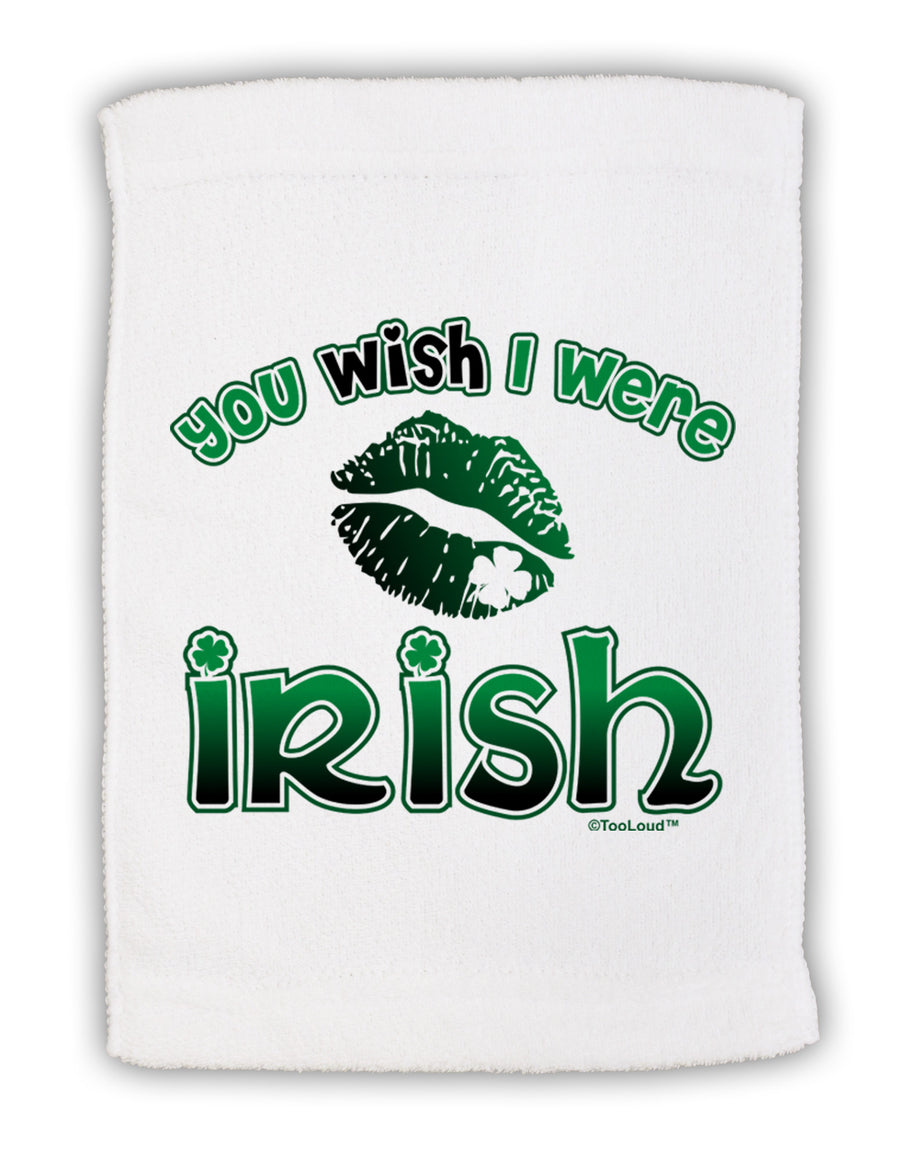 TooLoud You Wish I Were Irish Micro Terry Sport Towel 11 x 18 inches-TooLoud-White-Davson Sales